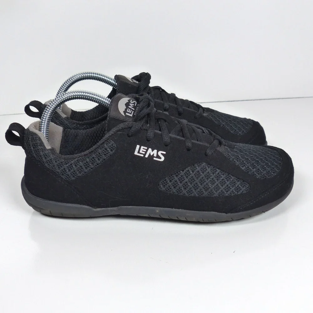 Lems Primal 2 Barefoot Minimalist Mesh Shoes Black Men 10 EU 43 Womens 11.5